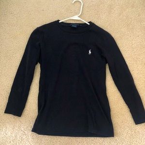 Navy Ralph Lauren 3/4 sleeved shirt